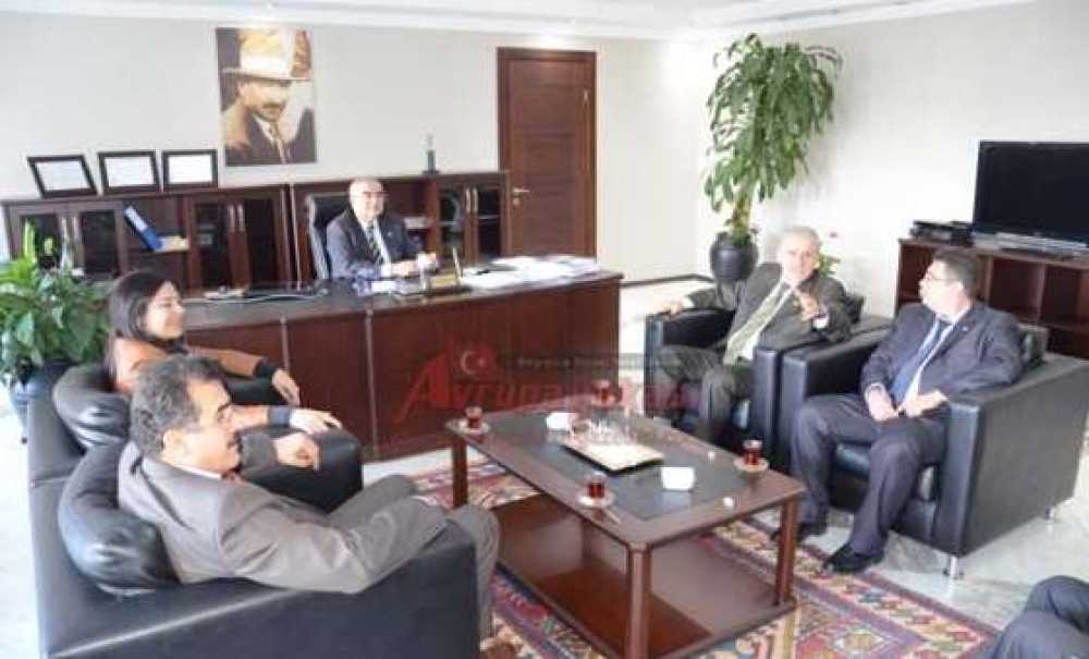 Milletvekili Çelebi Ve Yüceer'den Başkan Baysan'a Ziyaret