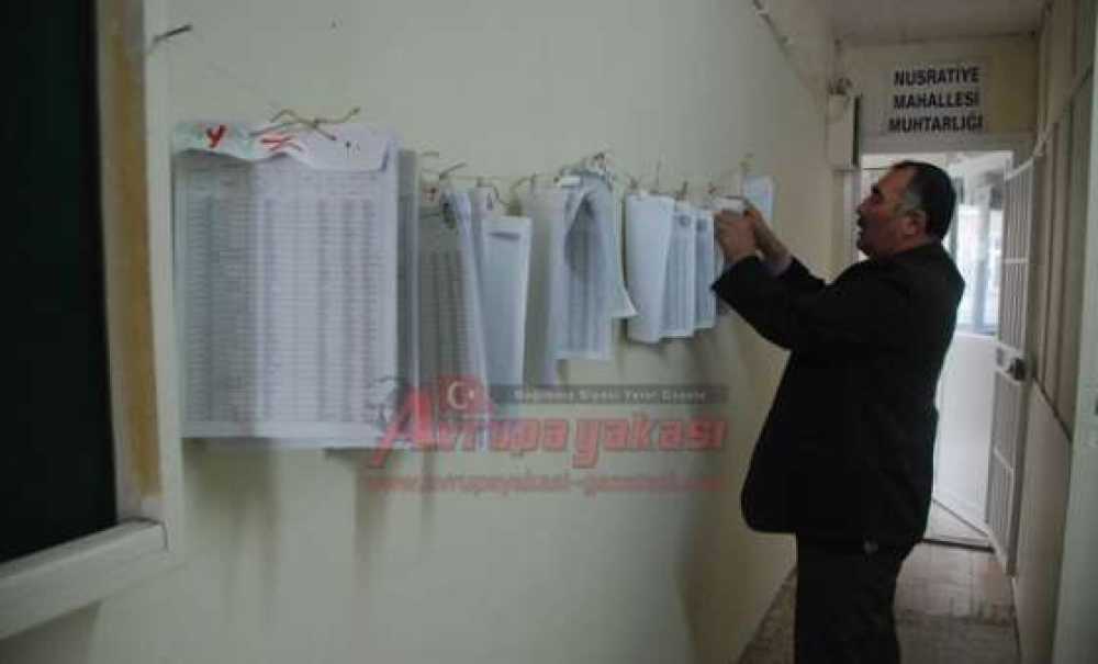 Seçmen Listeleri Askıdan İndirildi