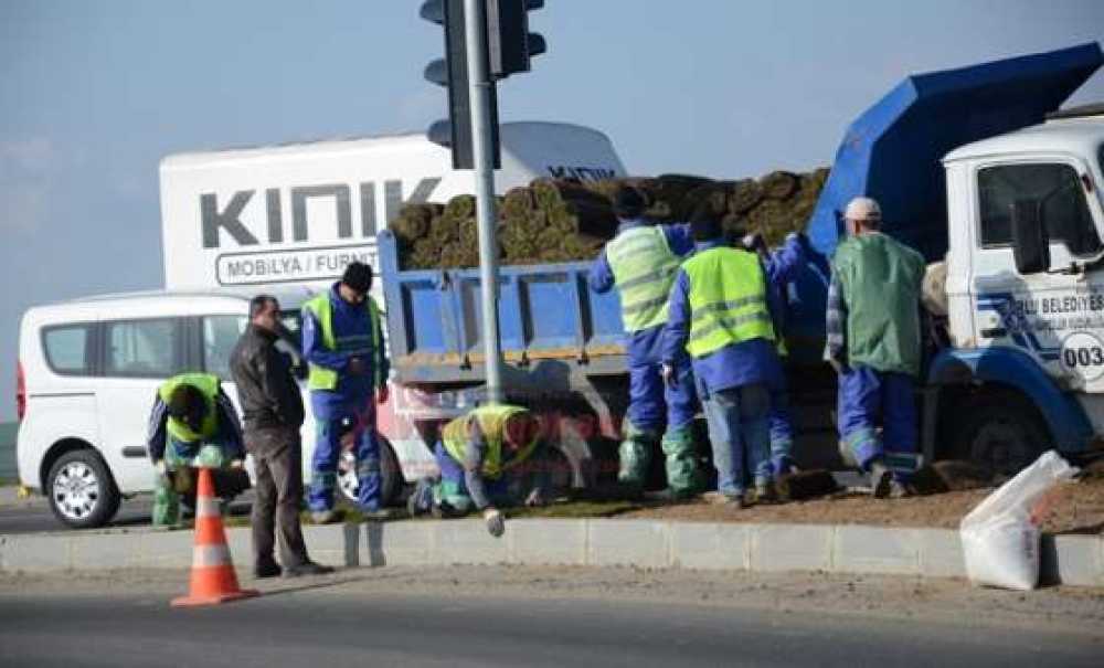 Çorlu Girişinde Çalışmalar Devam Ediyor