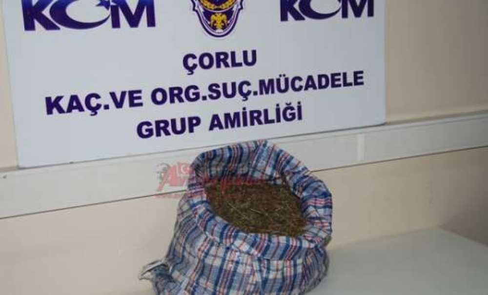 Çorlu'da 2 Kilo 300 Gram Esrar Ele Geçirildi