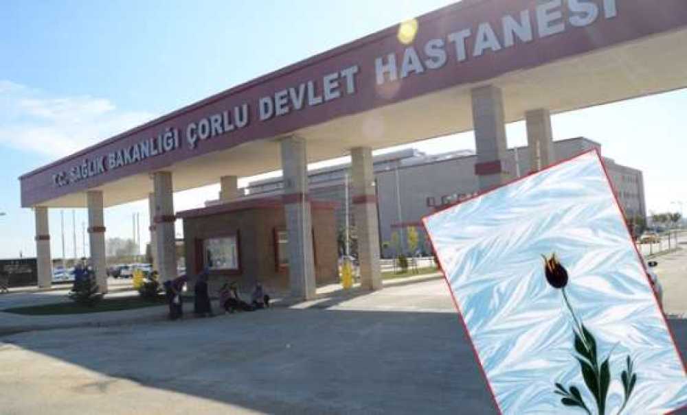 Çorlu Devlet Hastanesi'nde Ebru Sanatı