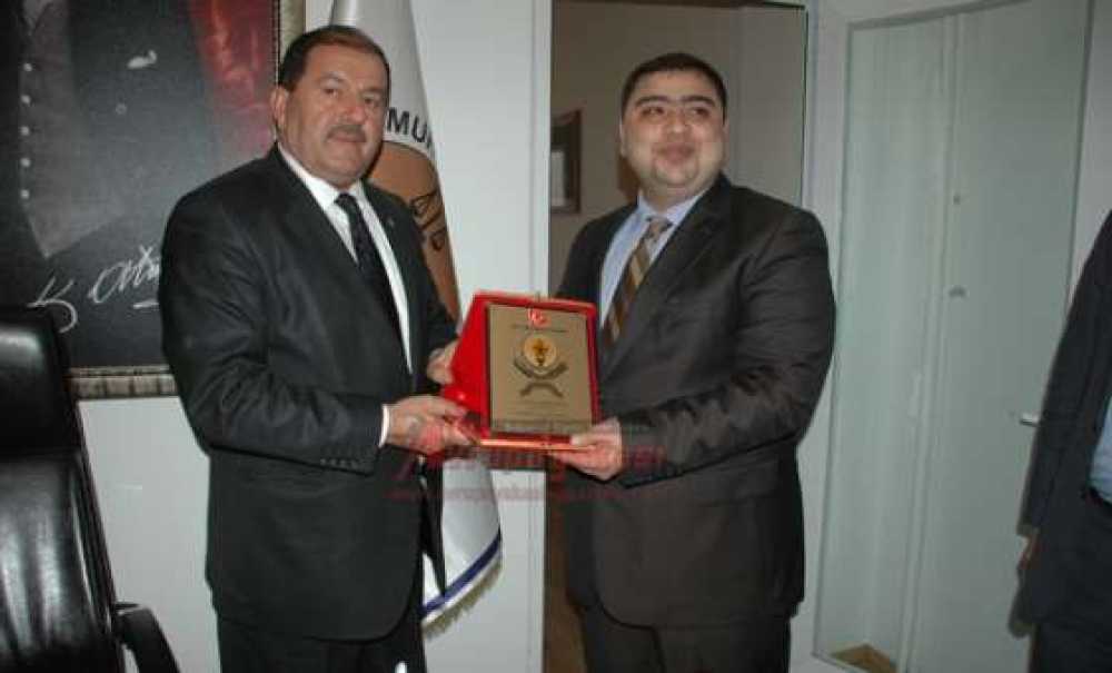 Ergene Kaymakamı Kızıltoprak Çorlu Muhtarlar Derneği'ni Ziyaret Etti