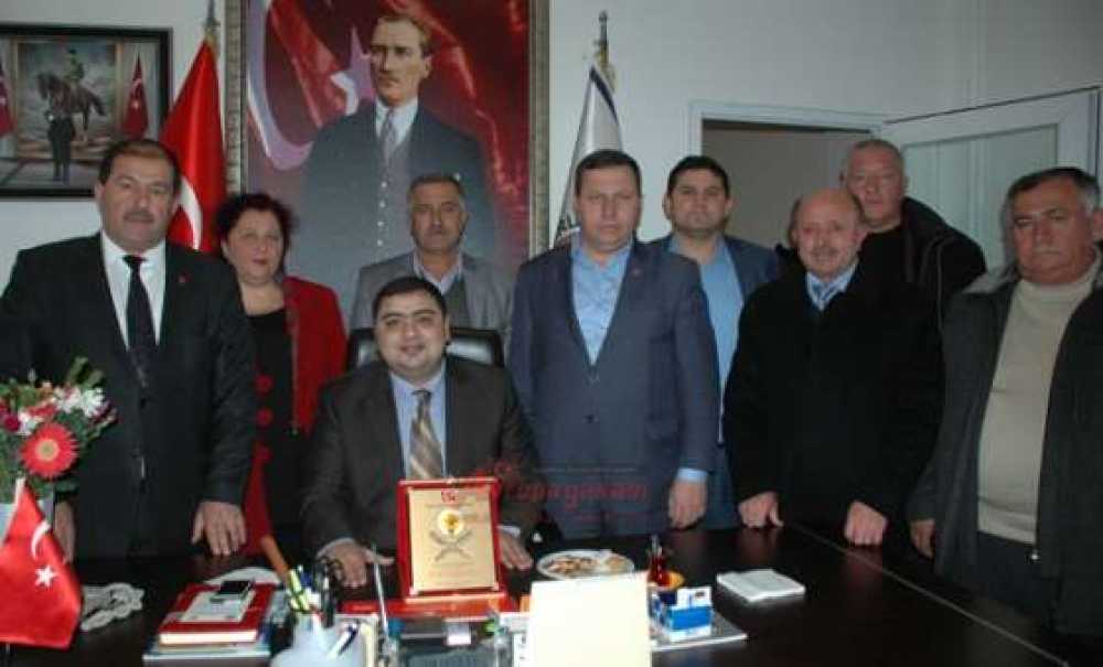 Ergene Kaymakamı Kızıltoprak Çorlu Muhtarlar Derneği'ni Ziyaret Etti