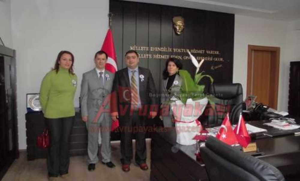 Çorlu Vergi Dairesi Müdürü Çakır'dan Ergene Kaymakamı Kızıltoprak'a Ziyaret