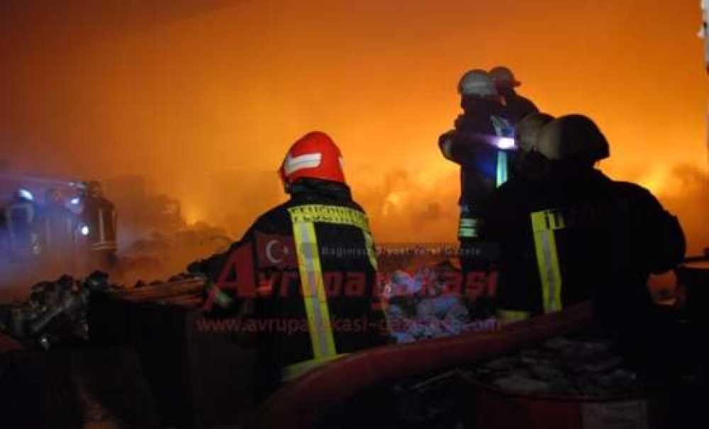 Çorlu'da Fabrika Yangını