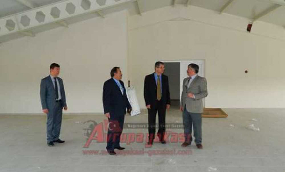 Kaymakam Doğan`dan Yapımı Süren Okul İnşaatlarına İnceleme