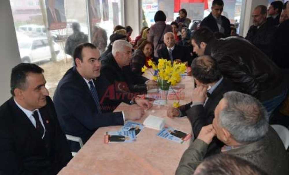 Chp Ergene Adayı Rasim Yüksel Seçim Bürosu Açtı