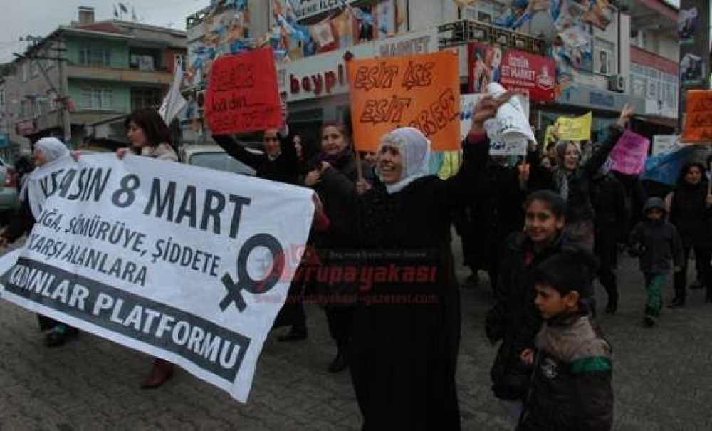 Hdp Ergene İlçe Örgütü`nden Kadınlar Günü Yürüyüşü