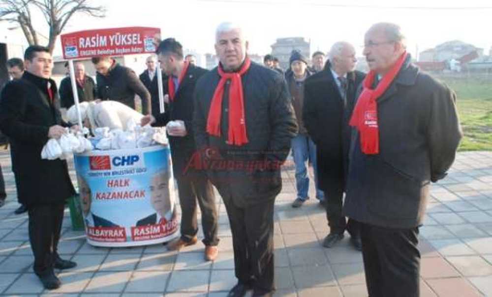 Başkan Adayları Albayrak Ve Yüksel`den İşçilere Sabah Sürprizi