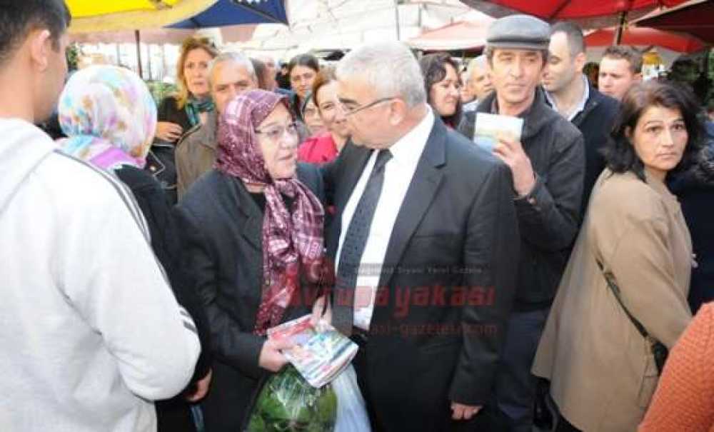 Başkan Baysan Semt Pazarında Esnaf Ve Vatandaşlarla Buluştu