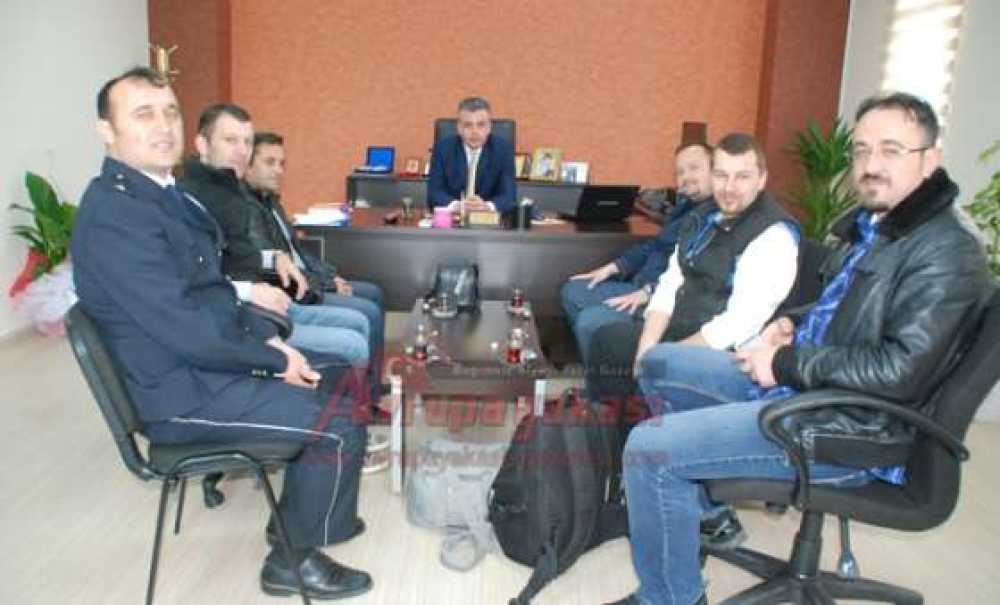 Çorlu Gazeteciler Derneği'nden Çorlu Ve Ergene Emniyet Müdürlerine 169. Yıl Ziyareti