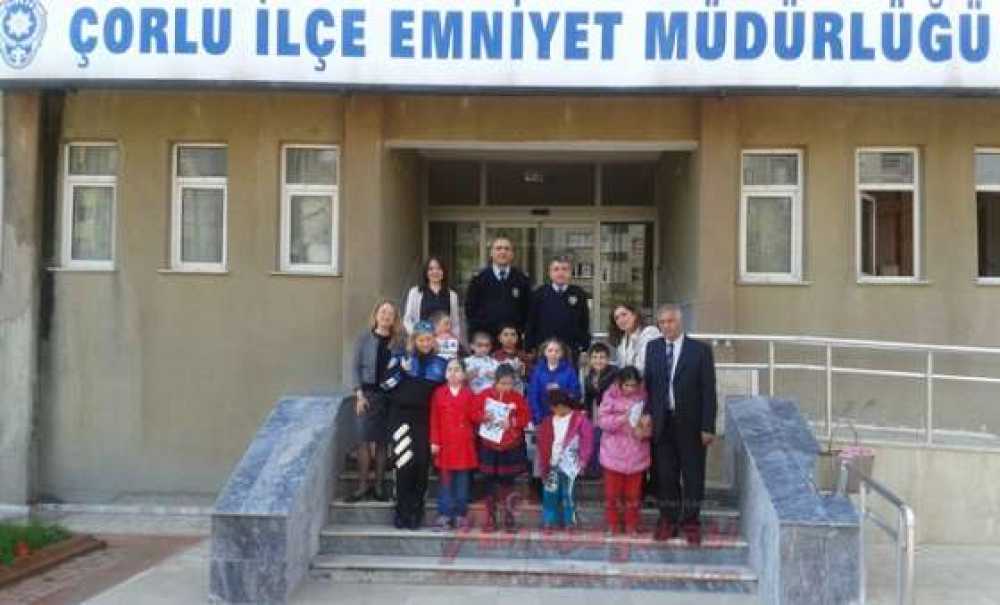 Fevzi Çakmak İlkokulu Öğrencilerinden Emniyete Ziyaret