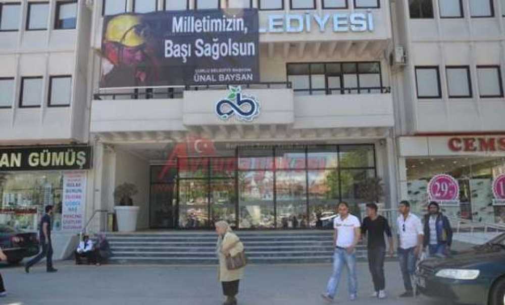 Çorlu Belediyesi'ne Başsağlığı Afişi