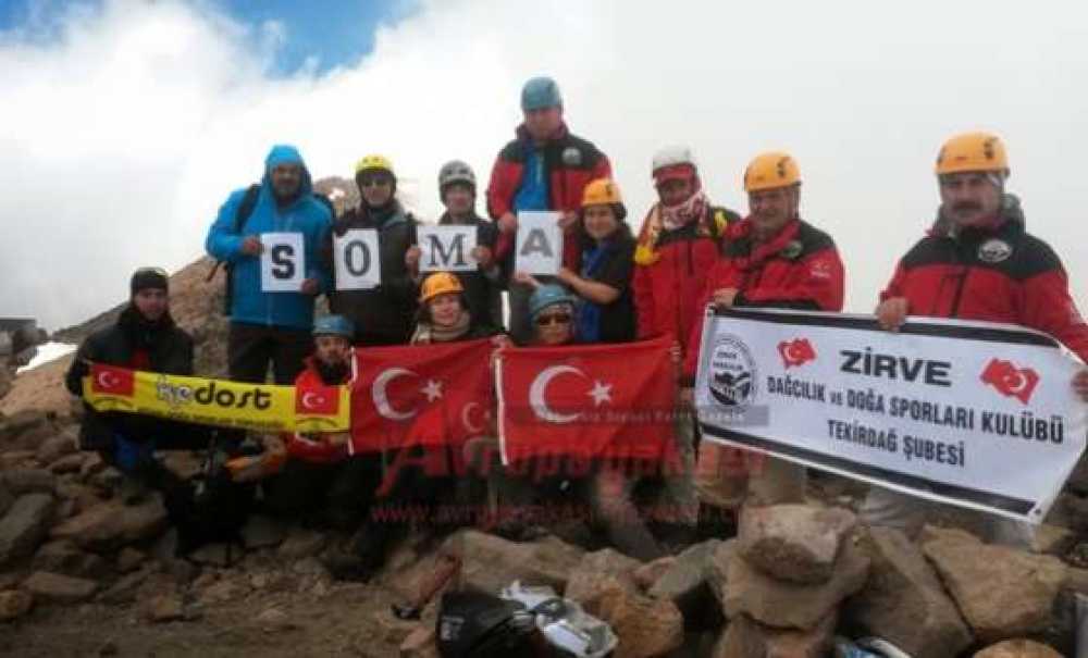 Zirve Dağcılık Soma İçin Tırmandı