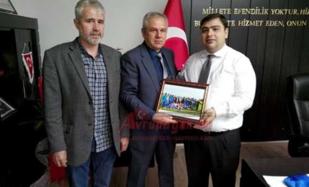 Ergene Velimeşespor`dan Kaymakam Kızıltoprak`a Ziyaret