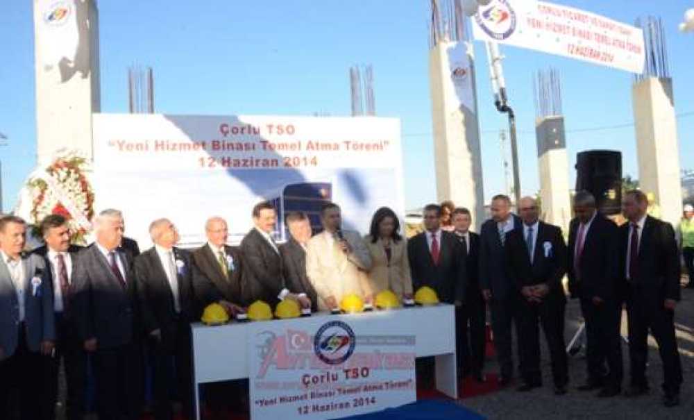 Çorlu Tso'nun Yeni Hizmet Binasının Temeli Atıldı
