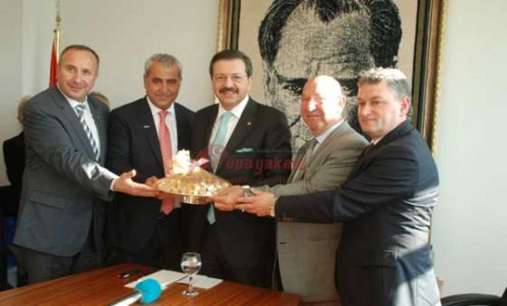 Tobb Başkanı Hisarcıklıoğlu'ndan Çorlu Ticaret Borsası'na Ziyaret