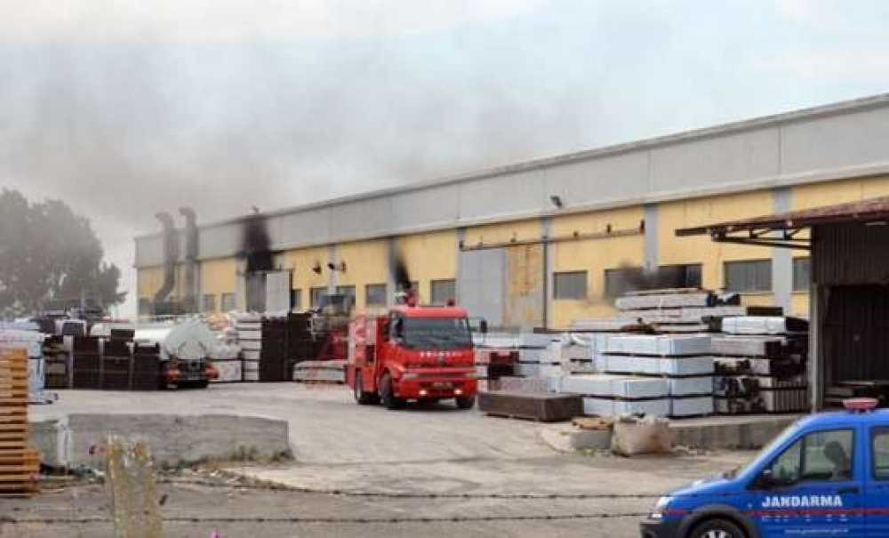 Ergene`de Fabrika Yangını