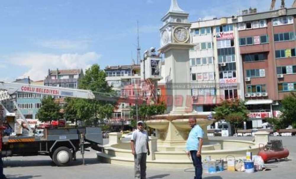 Saat Kulesi Bakıma Alındı