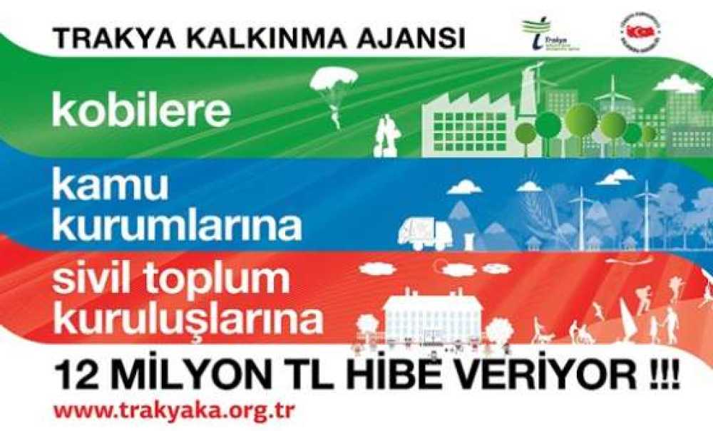 Trakya'ya 12 Milyon Hibe Desteği