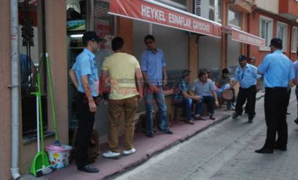 Çorlu Zabıtası Kaldırım İşgallerine Göz Açtırmıyor