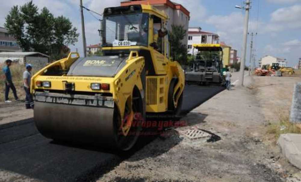 Çorlu Belediyesi Asfalt Çalışmalarına Devam Ediyor
