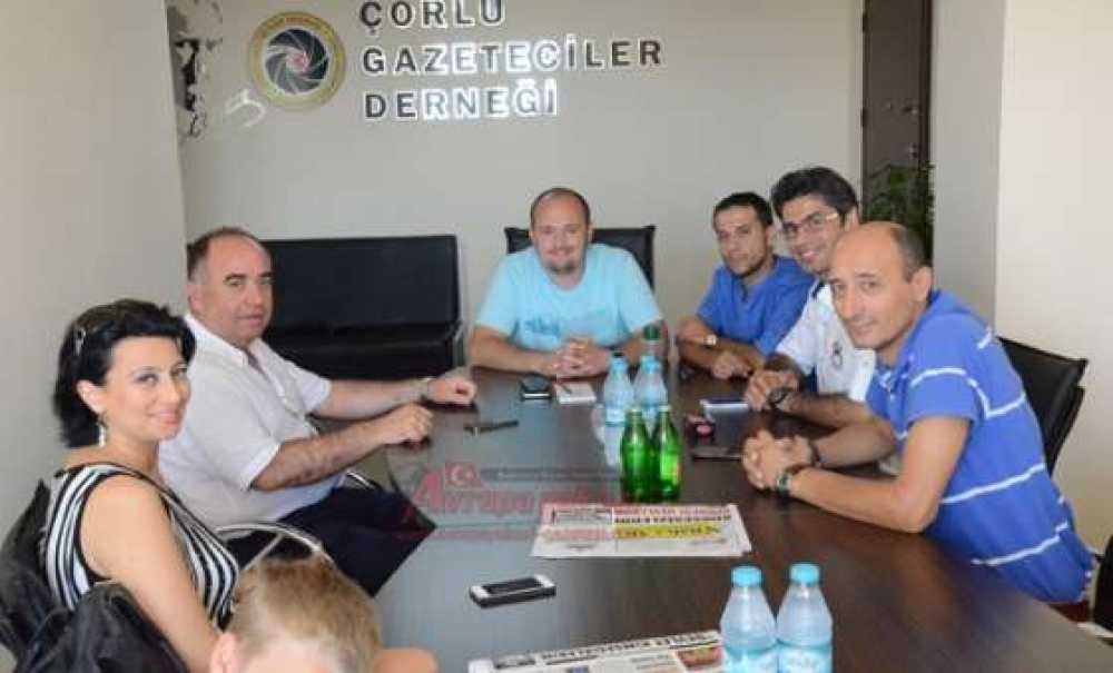 Çorlu Rotary Kulübü'nden Çorlu Gazeteciler Derneği'ne Ziyaret