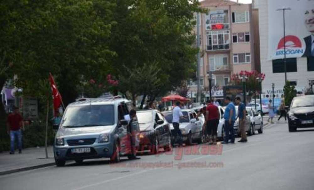 Çorlu'da Asker Adaylarından Araç Konvoyu