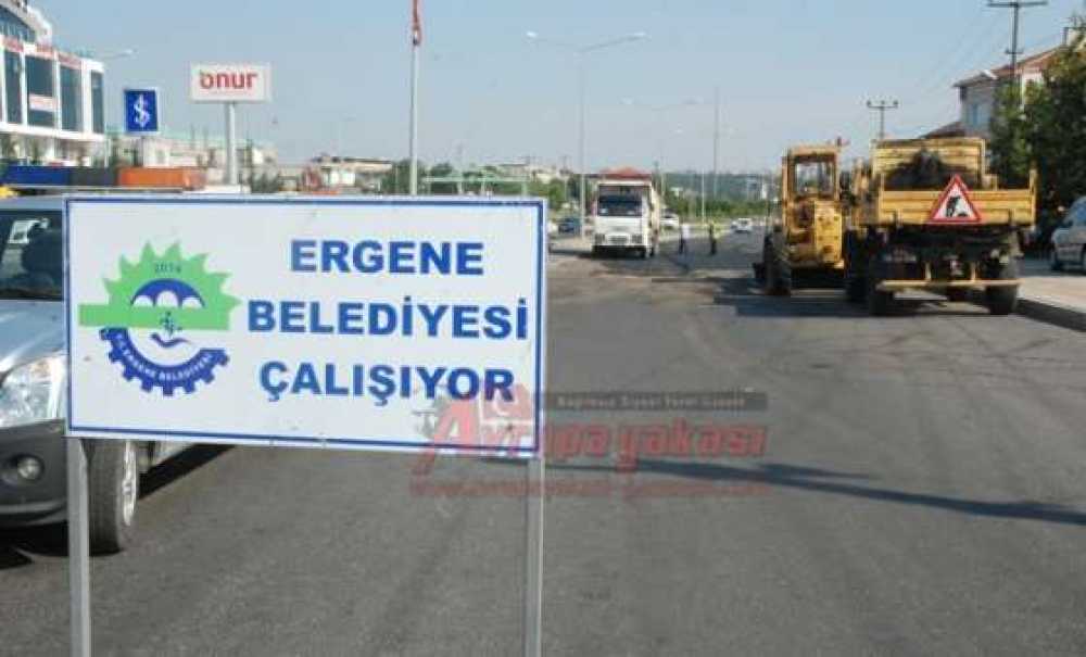 Sağlık Mahallesi`nde Asfaltlama Çalışması