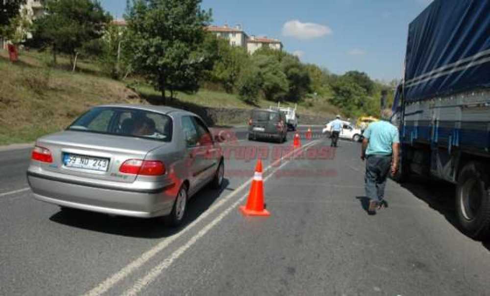 Çırak Bayırında Kaza 1 Yaralı