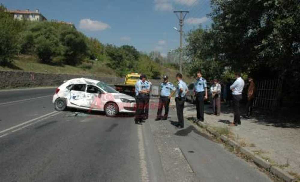 Çırak Bayırında Kaza 1 Yaralı