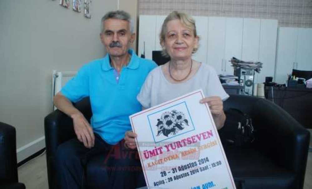 Ümit Yurtseven`den Kağıt Oyma Resim Sergisi