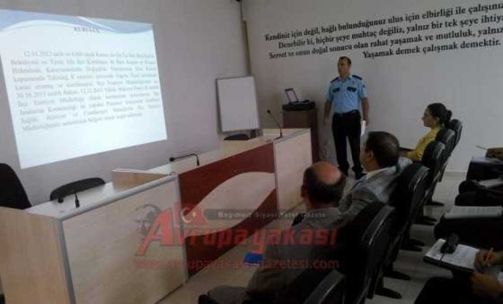 Ergene Emniyeti`nden Kaymakam Kızıltoprak`a Brifing