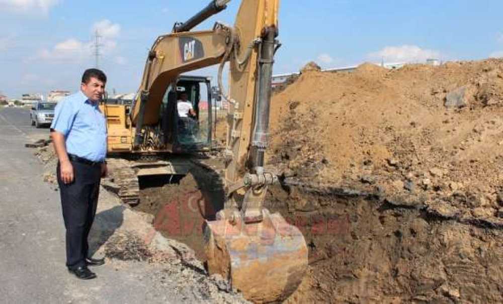 Ergene Belediyesi Sağlık Mahallesi`nde Kanalizasyon Çalışması Başlattı