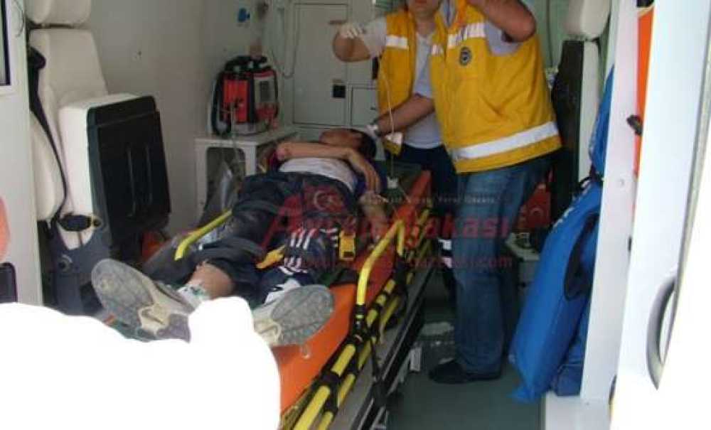 Bacağına Korkuluk Demiri Saplandı