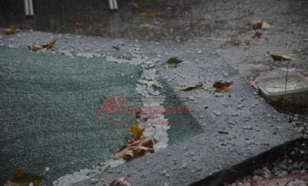 Çorlu'ya Dolu Yağdı