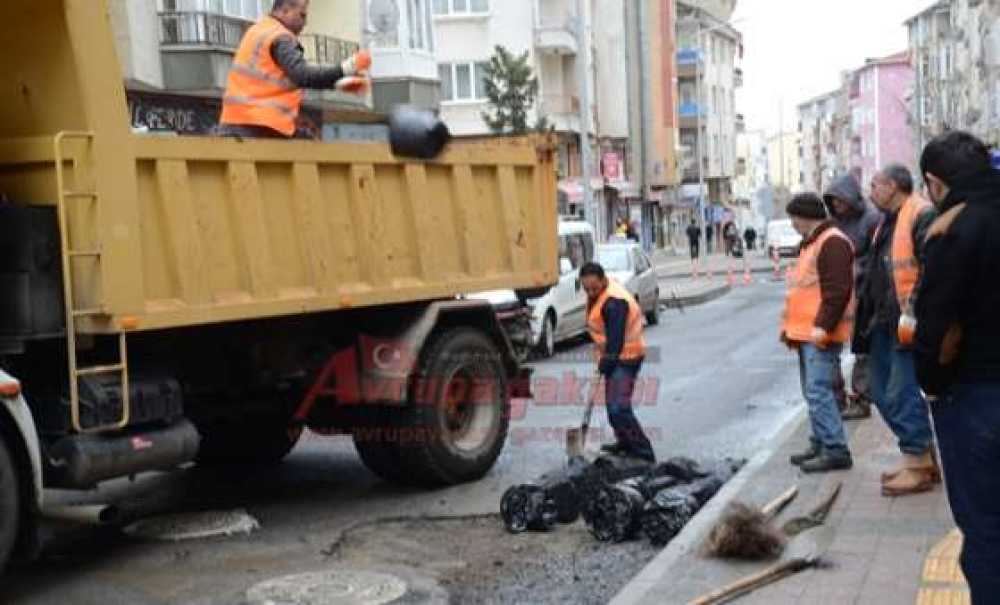 Çorlu Belediyesi'nden Soğuk Asfalt
