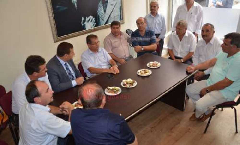 Gönüllerin Kaymakamından Muhtarlar Derneğine Veda Ziyareti