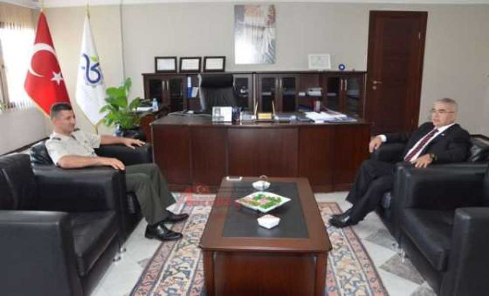 Çorlu Jandarma İlçe Komutanı Gürzsoy`dan Başkan Baysan`a Ziyaret