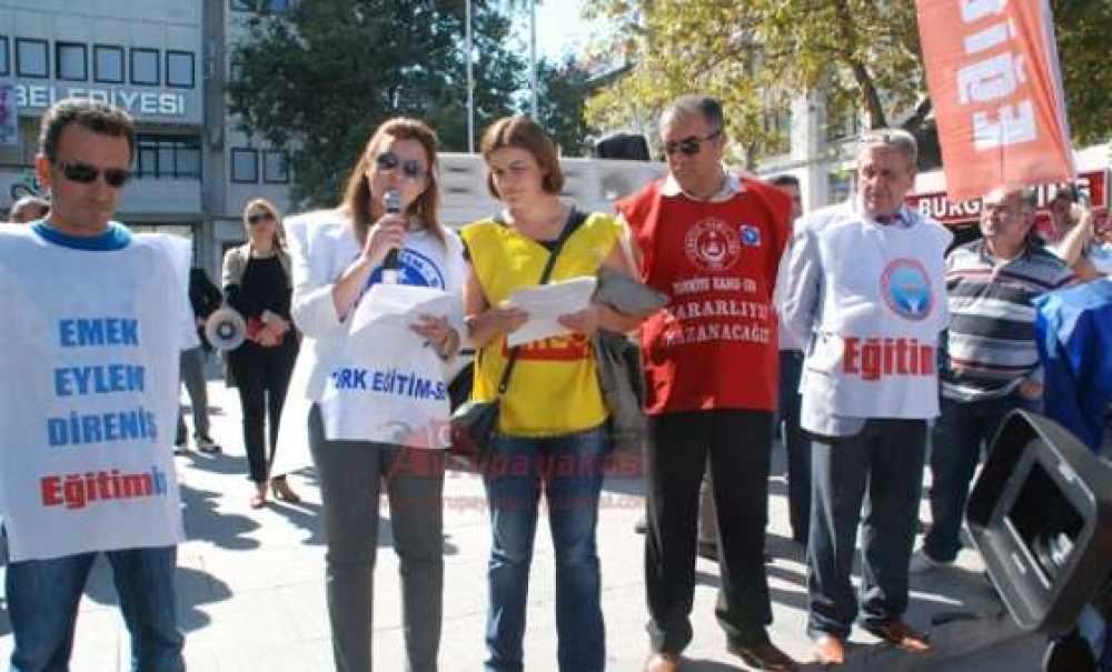 Öğretmenlerden Grev
