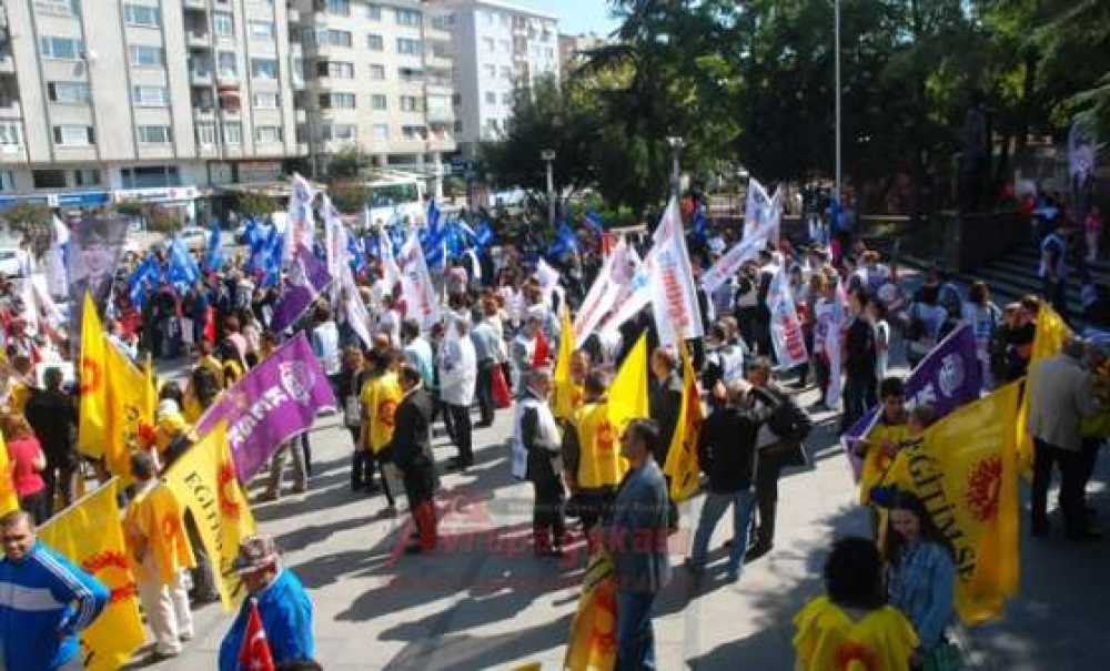 Öğretmenlerden Grev