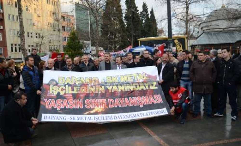 Grevdeki İşçilere Destek İçin Platform Kurdular