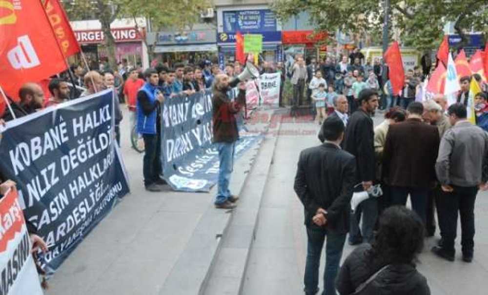 Çorlu'da Kobani Eylemi