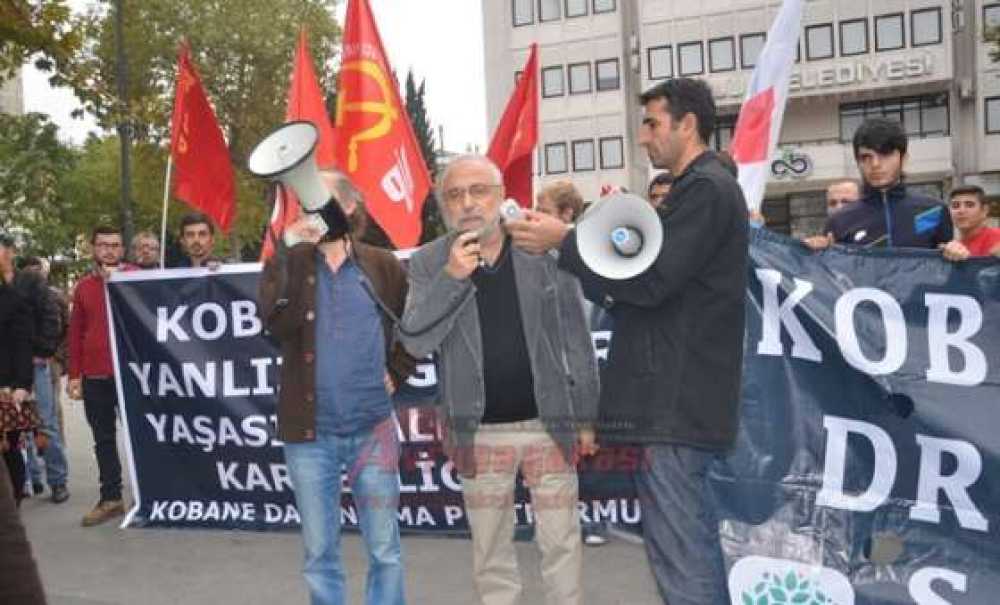 Çorlu'da Kobani Eylemi