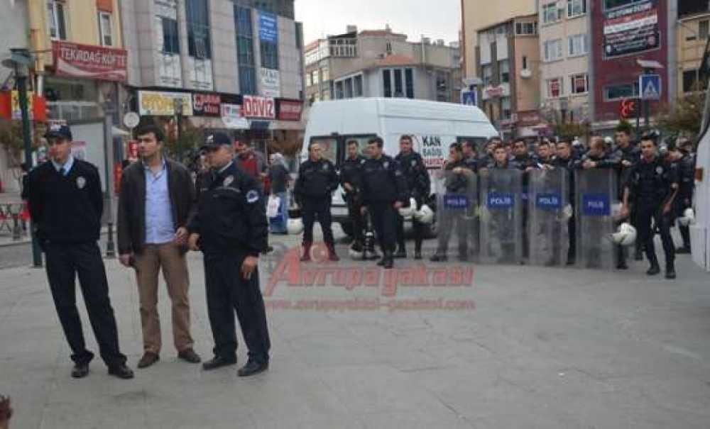 Çorlu'da Kobani Eylemi