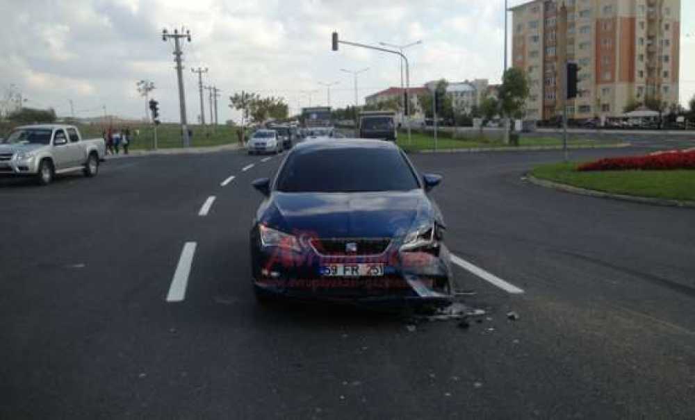 Çorlu`da Kaza 1 Yaralı