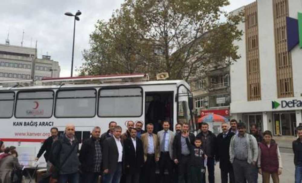 Mhp Çorlu Teşkilatı`ndan Kızılay`a Kan Bağışı