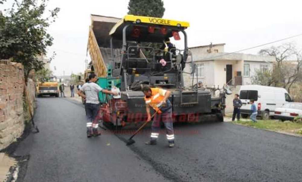 Çorlu Belediyesi'nden Nusratiye Mahallesi'nde Asfaltlama Çalışması