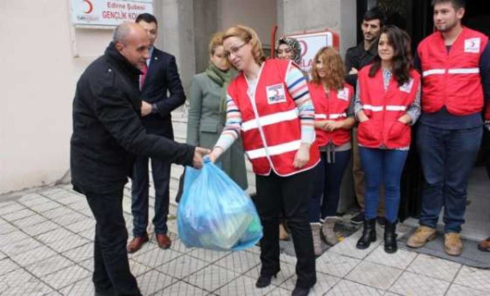 Edirne Gönüllüleri İle Türk Kızılayı El Ele