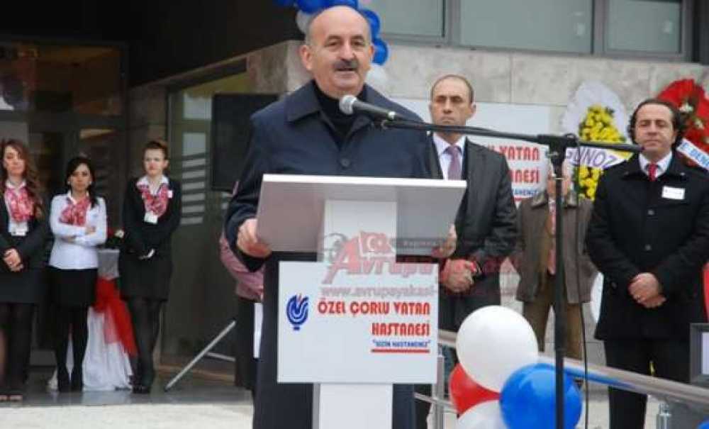 Özel Çorlu Vatan Hastanesi`nin Yeni Binasını Sağlık Bakanı Müezzinoğlu Açtı